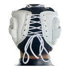 White face-bar headgear side profile showing nose bar