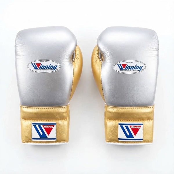 Winning Boxing Gloves – Gold & White (8oz–16oz)
