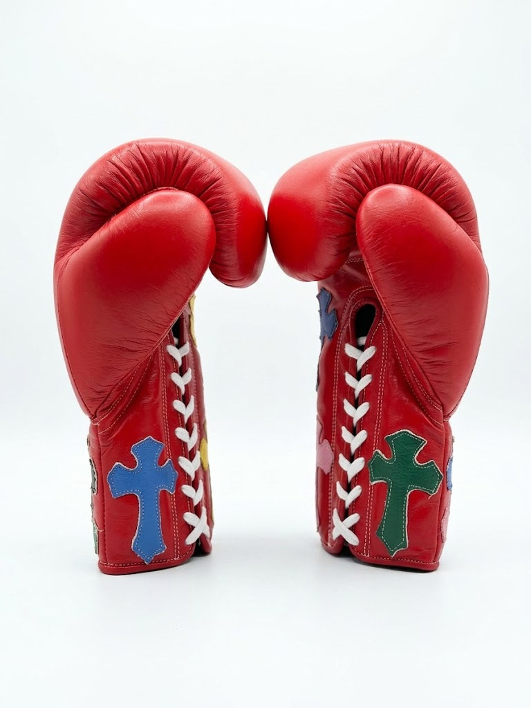 Winning Boxing Gloves Classic Red lace-up training glove, genuine leather, 8oz to 16oz