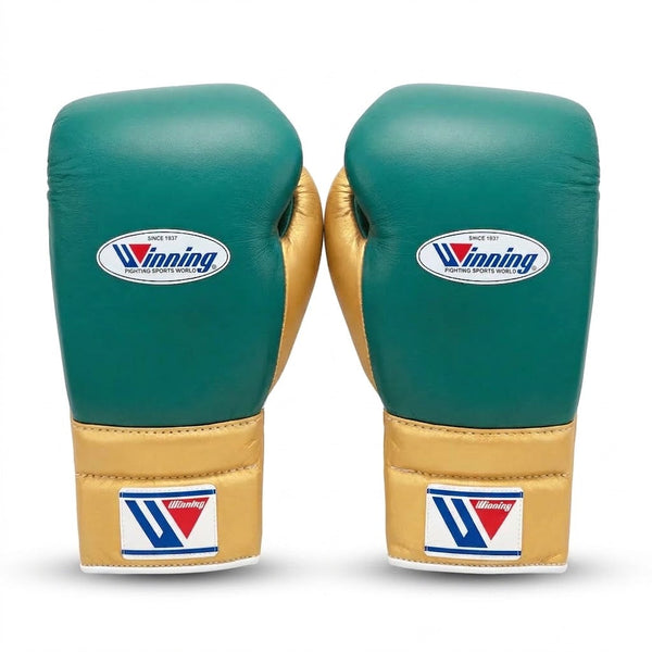 Winning Boxing Gloves – Teal & Gold (8oz–16oz)