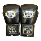 NBNL all-black headgear front view with cheek protection