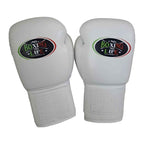 NBNL all-white headgear front view with cheek protection