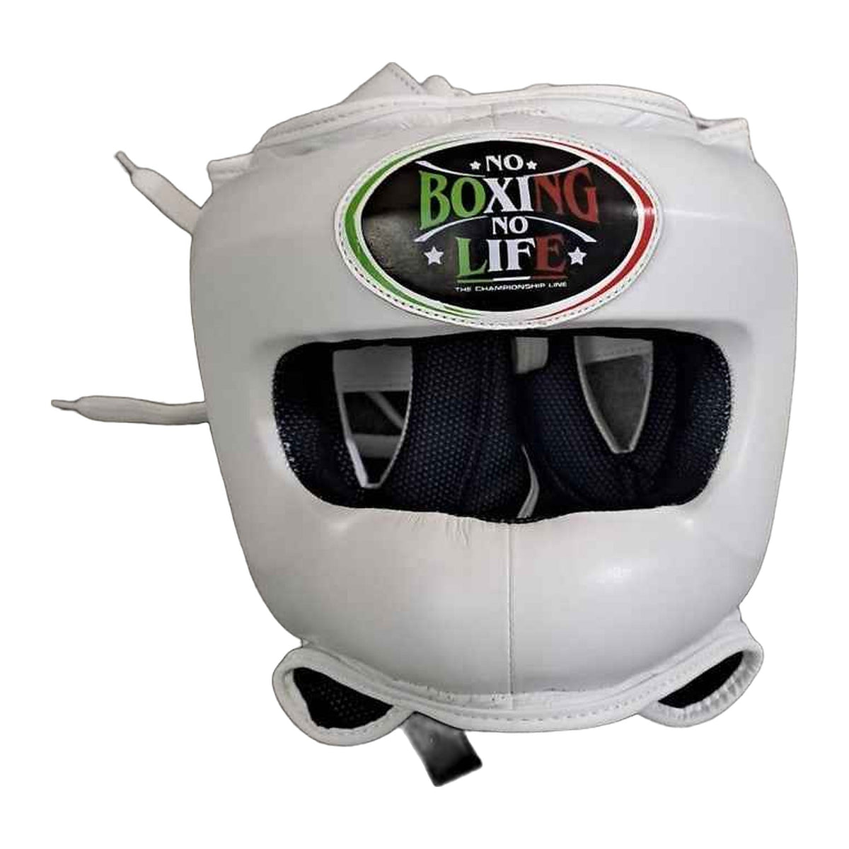 NBNL all-white groin guard showing ergonomic shape