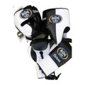 No Boxing No Life Black & White Sparring Set – gloves, headgear and groin guard