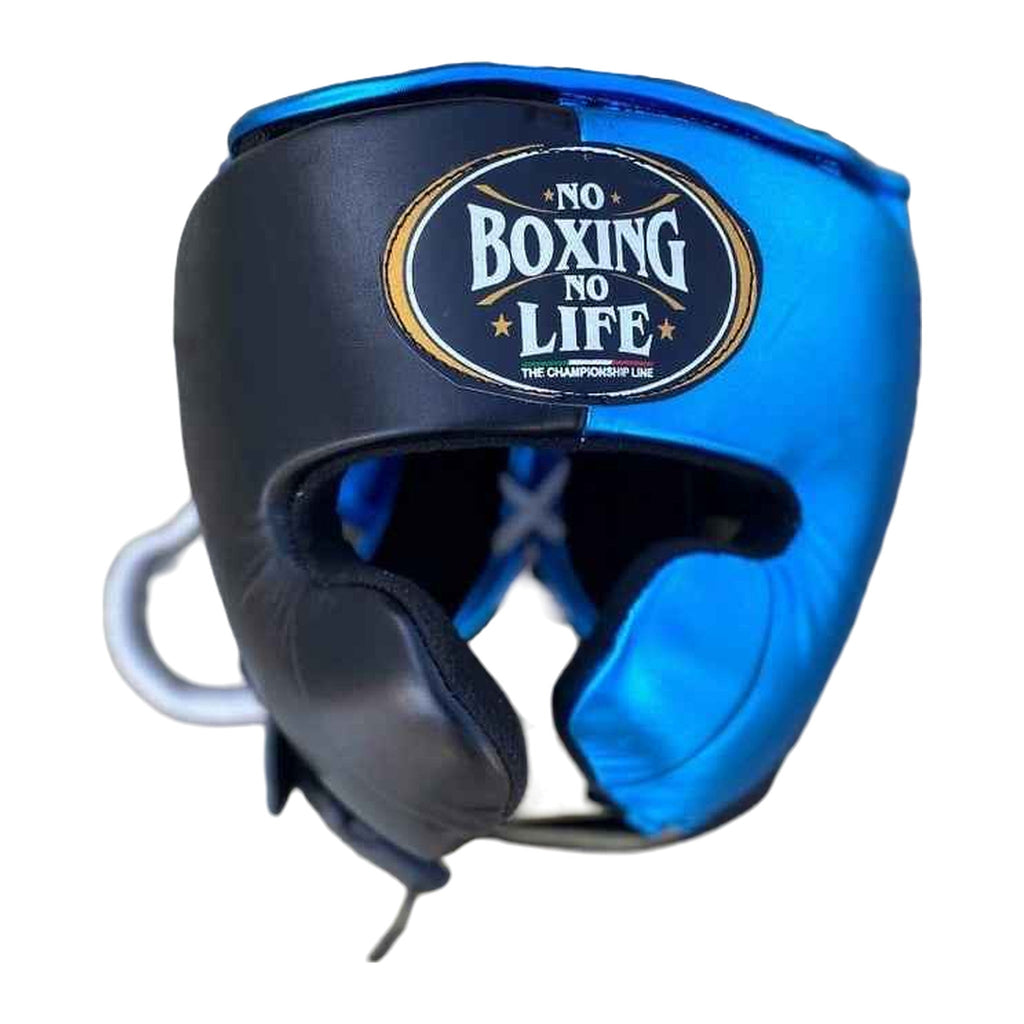 NBNL blue & black groin guard showing ergonomic shape