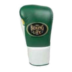 NBNL forest green gold gloves knuckle view flat striking surface