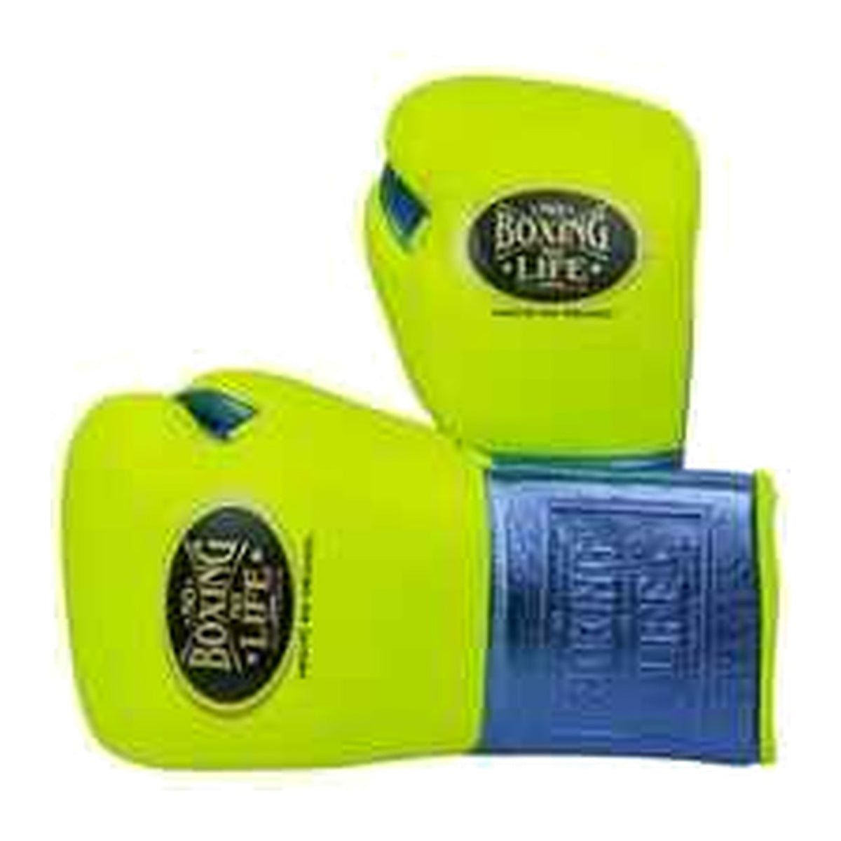 NBNL lime green blue gloves side profile compact Mexican glove shape