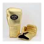 NBNL metallic gold gloves side profile compact Mexican glove shape
