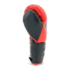 No Boxing No Life red black gloves close-up of lace-up wrist closure