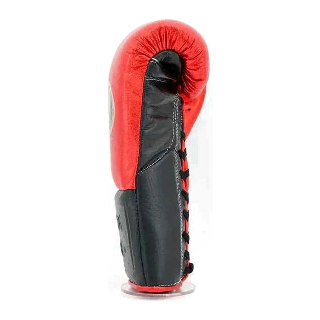 NBNL red and black gloves knuckle view flat striking surface