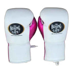 NBNL pink & white sparring set three pieces displayed together