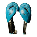 NBNL sky blue and black gloves knuckle view flat striking surface