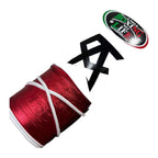 No Boxing No Life gloves close-up of lace-up wrist closure and cowhide leather stitching