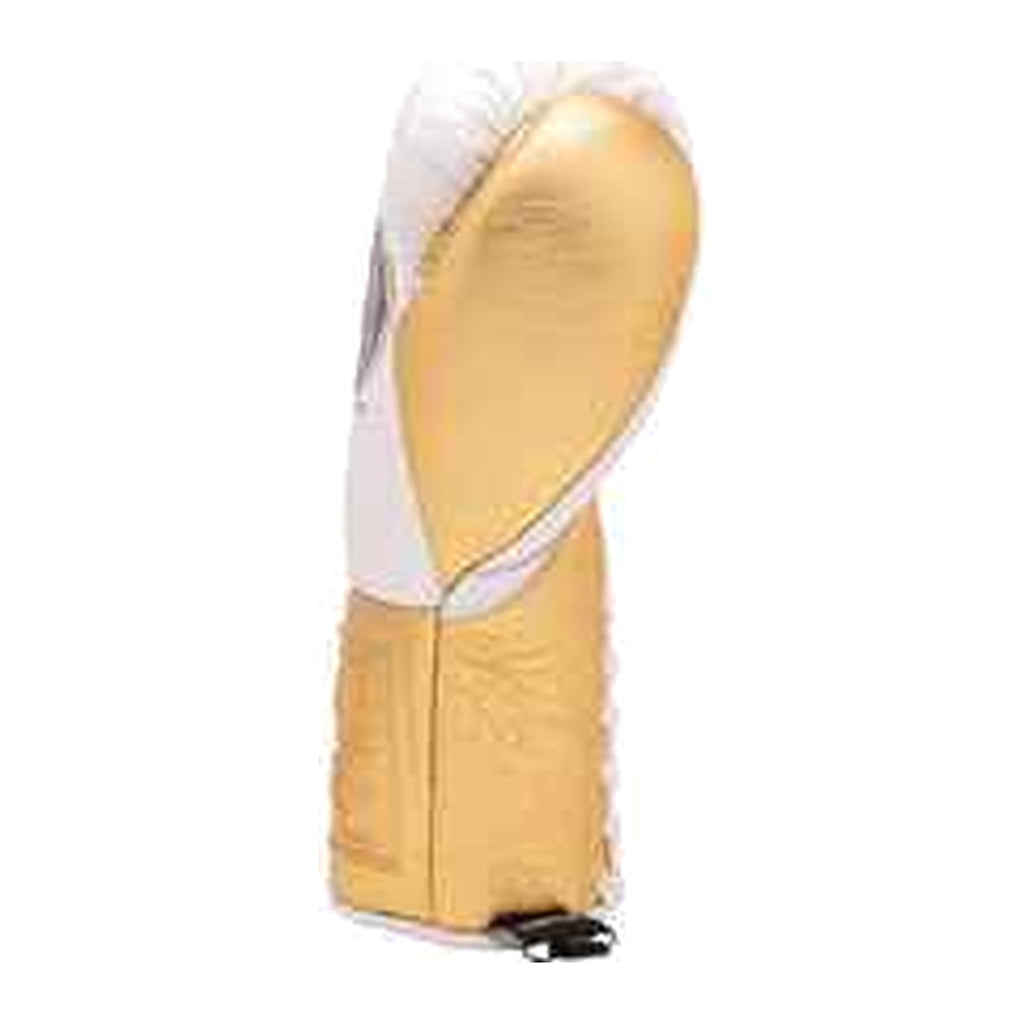 NBNL white and gold gloves knuckle view flat striking surface