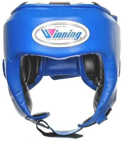 Winning FG-2900 Headgear – Lightweight Open Face Sparring Protection in Blue, Made in Japan