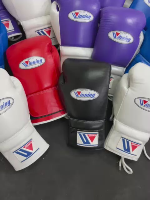 a video of winning boxing gloves 