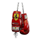 Rosso Corsa red and yellow racing-style boxing gloves