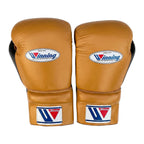 Winning Boxing Gloves Black & Gold lace-up training glove, genuine leather, 8oz to 16oz