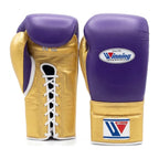 Winning Boxing Gloves Gold & Purple, pair view