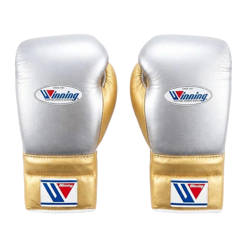 Winning Boxing Gloves Gold & White, pair view