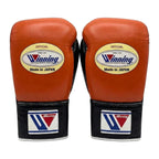Winning Boxing Gloves Orange & Black, side view