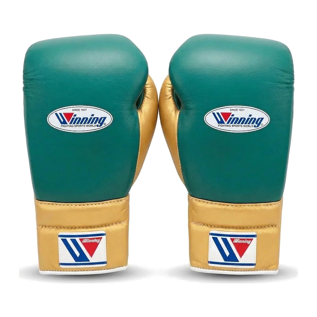 Winning Boxing Gloves Teal & Gold, side view