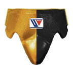 Metallic gold and black groin guard from the custom Winning set