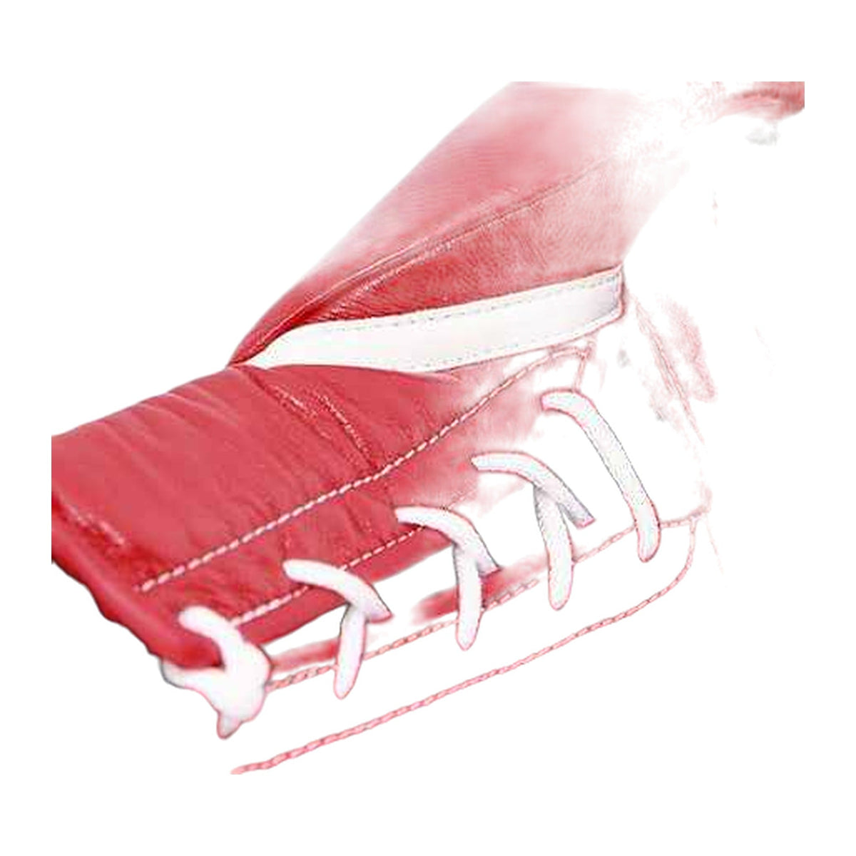 Winning Boxing Gloves Red lace-up glove, palm view